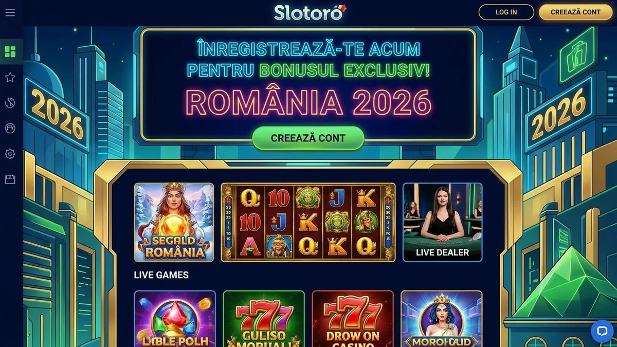 Înregistrare cu bonus la Slotoro
